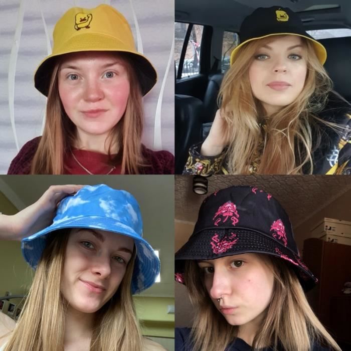 MILAKOO Chapeau De Pêcheur Rétro Style 90's - Bucket Hat