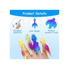 Set De 20 Fronde à Doigt Dinosaures En Caoutchouc – Jouet Volant Pour Enfants, Couleurs Aléatoires