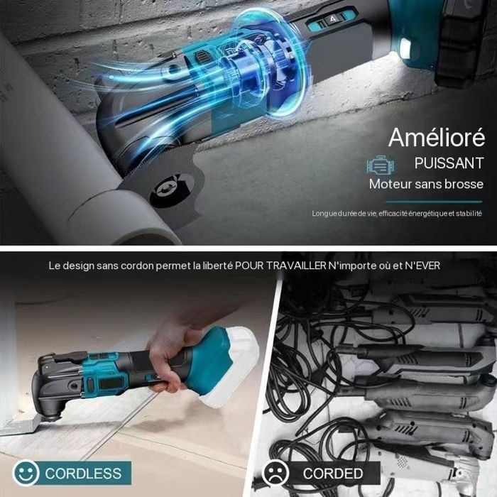 Outil Multifonction Oscillant Pour Le Bois Lames Multi-Outils, Carbure