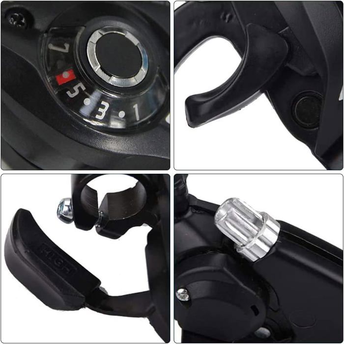 Manettes De Vitesses Sachs Power Grip Plus 3x7 - Twist Grip - Occasion