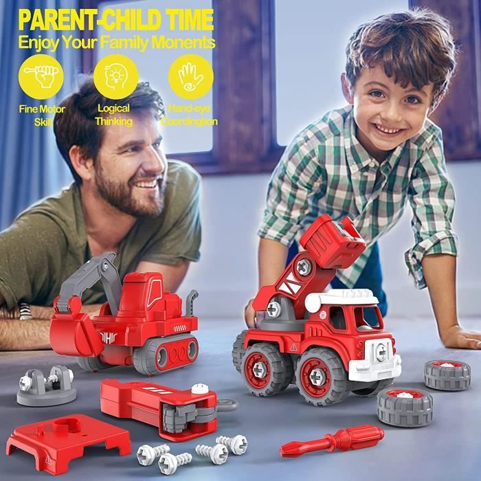 Jouets pour Garcon 4 5 6 7 8 Ans，5 EN 1 DIY Cadeaux de kit de véhicule -  Cdiscount Au quotidien