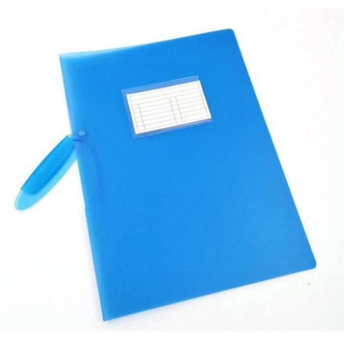 12 Pcs Chemises Plastique Transparent Avec 6 Couleurs Dossier