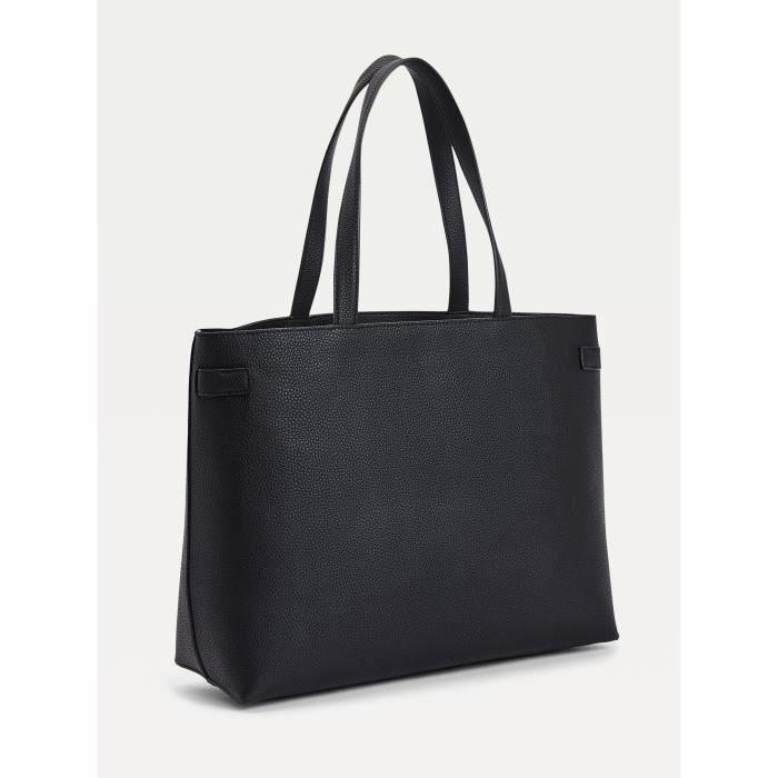 CABAS MONOGRAMME TOMMY HILFIGER NOIR Cdiscount Bagagerie