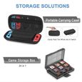 Accessoires Compatible avec Nintendo Switch,Étui de Transport,Dock Chargeur pour manettes, Support de Jeu Ajustable,Protection-3