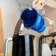 Wessper bleu marine Carafe en verre 2.5 Litres avec 1 filtre à eau (compatible avec Brita Maxtra) Eau filtrée avec grand goût-3
