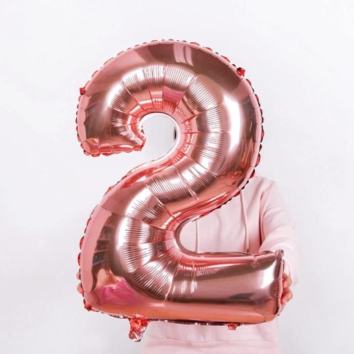 Lot de 23 ballons gonflables en forme de chiffre 23 pour anniversaire de fille - couleur or rose Lot de 23 ballons gonflables en forme de chiffre 23 pour anniversaire de fille - couleur or rose