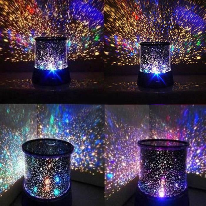 NEUFU LED Lumiere Multicolore Projecteur Ciel Nuit étoile Lampe Veilleuse  Décorative