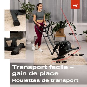 Vélo elliptique avec roue avant Cdiscount