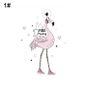Dessin Animé Petite Fille Flamingo Toile Impression Sans Cadre Maison Kidsroom Décoration Murale 1 21cm X 30cm