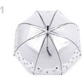 1pc Blanc Filles Transparent Parapluie Chat, Les Enfants Parapluies & Imperméables, Et, Accessoires De Mode-0