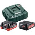 Pack énergie 12V batterie 4Ah + batterie 2Ah + chargeur - METABO - 685302000-0