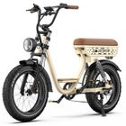 Vélo électrique tout suspendu OneSport W77, moteur 250W, batterie 18AH, 7 vitesses, prend en charge la connexion Bluetooth