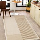 CAPITAL SPORTS Tapis-80x160cm-tapis rectangulaire-Imitation cachemire-Motifs géométriques-Doux-Lavable en machine-Convient pour chambre, chevet