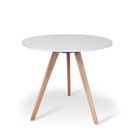 Table à manger ronde scandinave blanche 80cm - Oslo - DESIGNETSAMAISON