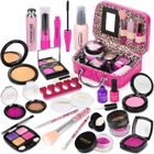 GUIGUOGUO Faux Maquillage Enfant Jouet Filles, 22PCS Malette Maquillage Jouet Ensemble De Maquillage Beauté Cadeau Fille