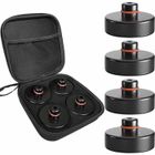 Tampon Cric - FOLAYA - Compatible Tesla Model 3/S/X/Y - Caoutchouc Durable - 4 Pièces avec Boîte de Rangement