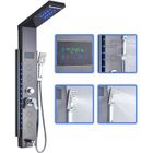 YAGATAP JULLYBATHEVY Panneau de Douche Hydromassante - LED Colonne de Douche - Acier Inoxydable - 5 Fonctions