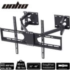 UNHO Support TV Angle Mural Meuble TV Angle pour Écrans LED LCD Plasma 32-65 Pouces Inclinable et Orientable