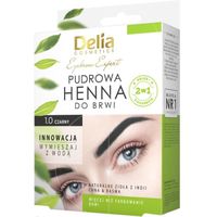 Delia cosmetics - Henné pour les sourcils en poudre - 1.0 Noir - 4g