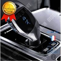TD® Transmetteur de Voiture FM/Kit voiture mains libres sans fil Bluetooth FM Transmetteur LCD lecteur MP3 Chargeur multifonction