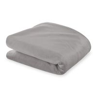 Housse d'oreiller Side Sleeper Velours 40 x 145 cm - pour oreillers longs en coton Grisâtre