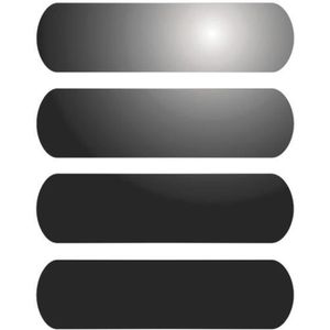 4 bandes réfléchissantes noir homologué CE - Elmo casque