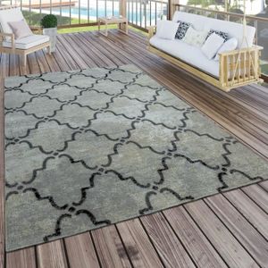 homgeek table de jardin anthracite 150x90x72 cm plastique aspect rotin cdiscount jardin