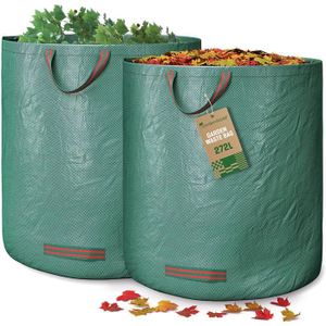 sac de jardin 272L de polyéthylène doublent récipients de déchets de yard  4PCS