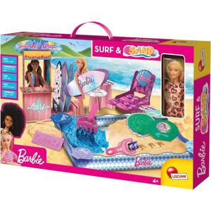 JEU DE SABLE À MODELER Coffret de sable magique - Barbie coffret Sand & Surf - LISCIANI
