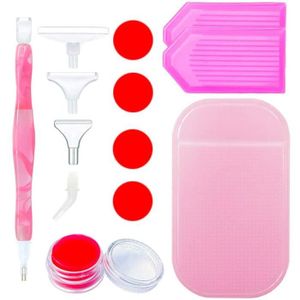 Stylo de Diamant Peinture Stylo de Forage /à Pointe avec Lumi/ère 5D DIY Outil de Peinture au Diamant avec 20 Pi/èces Argile de Colle de Peinture 5 Pi/èces T/ête de Rechange de Stylo de Diamant Peinture
