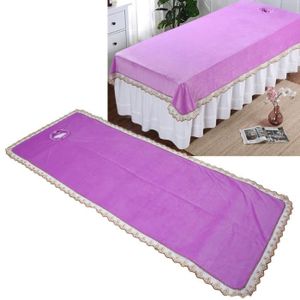 DRAP PLAT ESTINK drap de lit de table de massage Feuille de couverture de table de massage spa professionnel Couvre-lit de massage avec trou