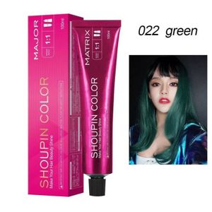 COLORATION 022 vert - Shampoing À Coloration De Cheveux En Forme De Sirène Pour Homme Et Femme, Teinture Capillaire Douc