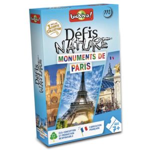 CARTES DE JEU Jeu de cartes Défis nature - Monuments de Paris BI