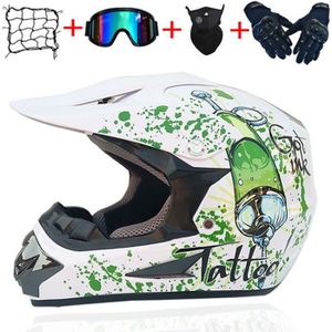 Certifié Dot,M AKBOY Casque Moto Cross Adultes//Goggle//Gants//Masque//Orange et Noir Casque Motocross Femme Homme Casque BMX Integral Set Enfant Casque BMX Quad Enduro ATV Bicyclette VTT Scooter