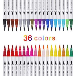 Feutre Coloriage 24 Feutres Coloriage Adulte Enfant Brush Pen Stylo  Aquarelle Pinceaux Marqueur pour Mandala, Bullet Journal, D A400 -  Cdiscount Beaux-Arts et Loisirs créatifs