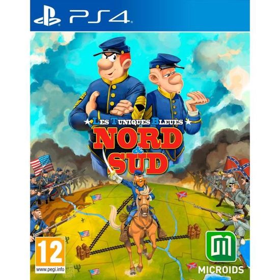 Jeu Les Tuniques Bleues - Nord & Sud pour PS4 - Microïds - Edition Standard - Genre Action - PEGI 12+
