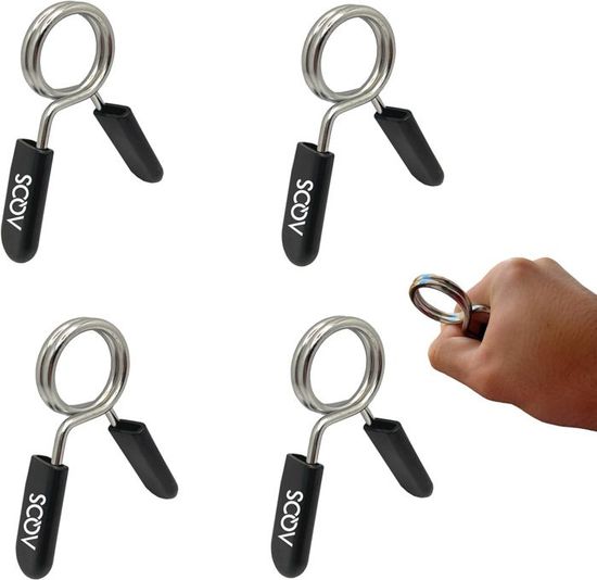 Lot De 4 Pinces à Ressort Pour Haltères - Pour Haltérophilie