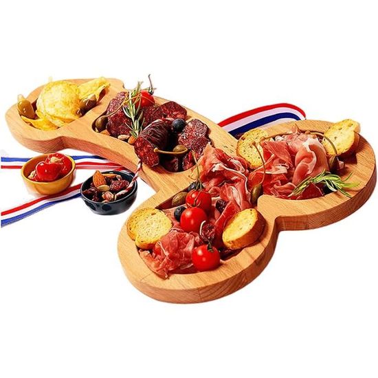 Planche à Fromage En Bambou Unique, Plateau De Charcuterie Et Plateau