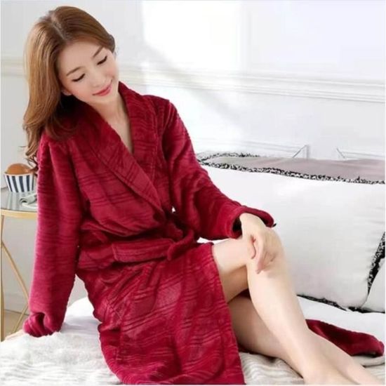 Peignoir femme rouge hot sale