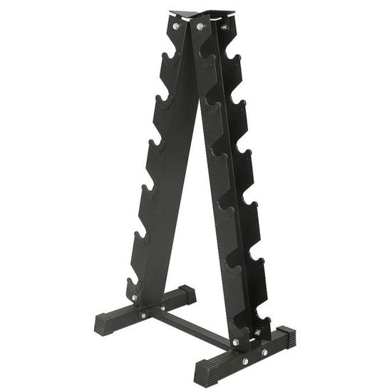 Support Haltères Acier 55 Kg – 30x10x9 Cm, Compact, Pour Kettlebell, Tapis Yoga, Organisation Maison/Salle De Sport