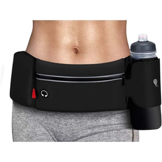 Ceinture Running Porte-Bidons - Étanche - Pour Homme Et Femme - Course, Randonnée, Fitness