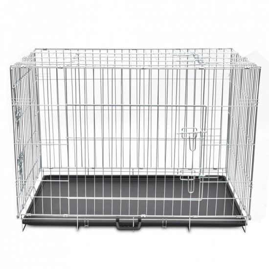 Cage pour chien : Aluminium, acier, pliable