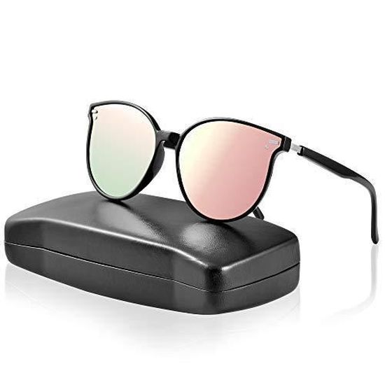 Lunette de soleil sales homme effet miroir