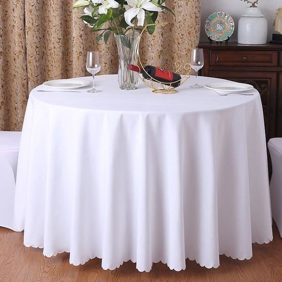 blanc nappe de mariage lavable, couleur unie, violet, vin rouge, pour fête, Banquet, décoration de Table, 1 p