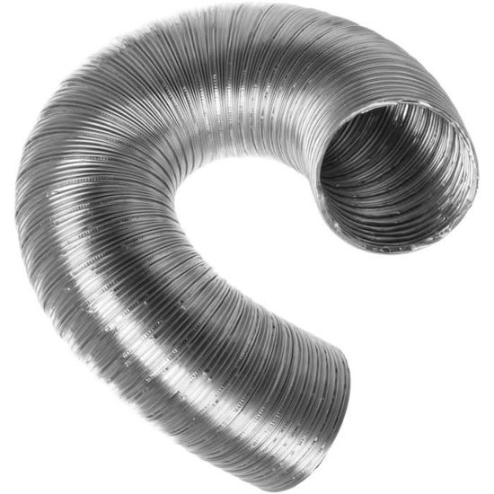 Kit Tuyau Ventilation Aluminium Ø80mm 2,5m + Ruban Adhésif + Colliers - Pour Clim Mobile, Déshumidificateur