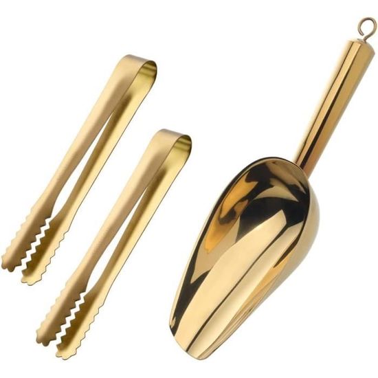 3pcs Tongles De Glace En Acier Inoxydable Tongs Tongs Ice