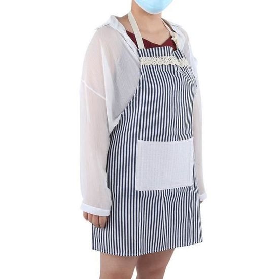 Lot De 10 Tabliers En Tissu Déperlant Lavable, Avec 2 Poches