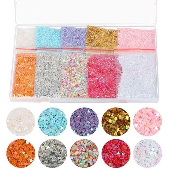 Ruidee Confettis En Forme D'étoile Métallique à Paillettes Pour