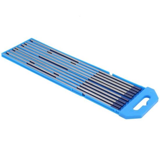 RIVERWELD 10 Électrodes Tungstène WL20 2% Lanthane Bleu – 2.0 Mm X 175 Mm – Arc Stable Pour Soudage TIG Acier, Inox, Aluminium