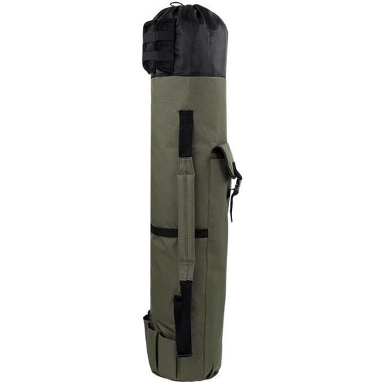 Green de l'armée 120 cm - Sac Canne À Pêche Pliante Portable 3 Couches